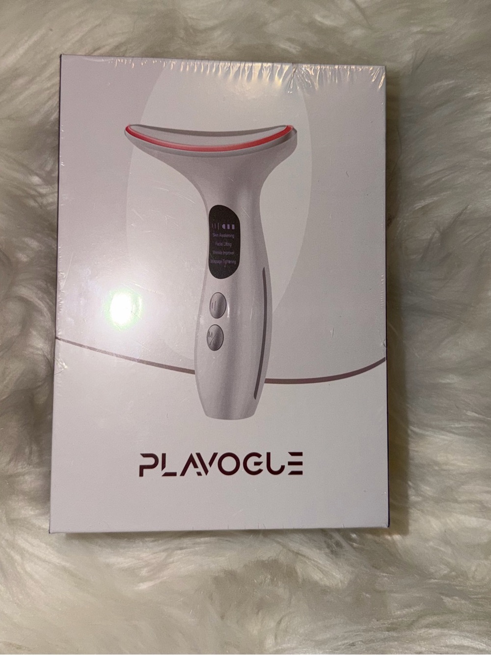 Plavogue 4-in-1 Anti-Aging Face and Neck Massager with Red Light Therapy